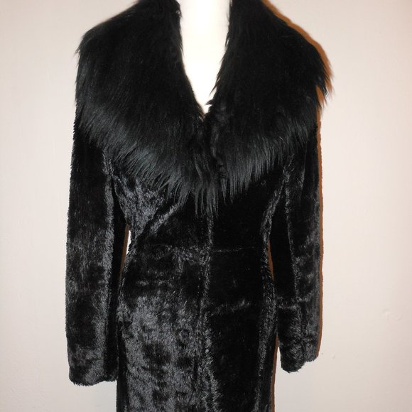 NUCOLLECTION BEAUTIFUL FAUX FUR FULL LENGTH COAT SIZE MEDIUM - Picture 2 of 14